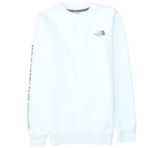 Womens UK Size XS The North Face White Pullover Sweatshirt