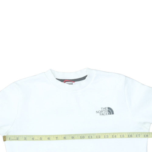 Womens UK Size XS The North Face White Pullover Sweatshirt