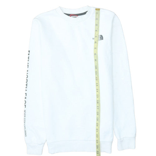 Womens UK Size XS The North Face White Pullover Sweatshirt