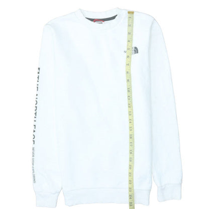 Womens UK Size XS The North Face White Pullover Sweatshirt