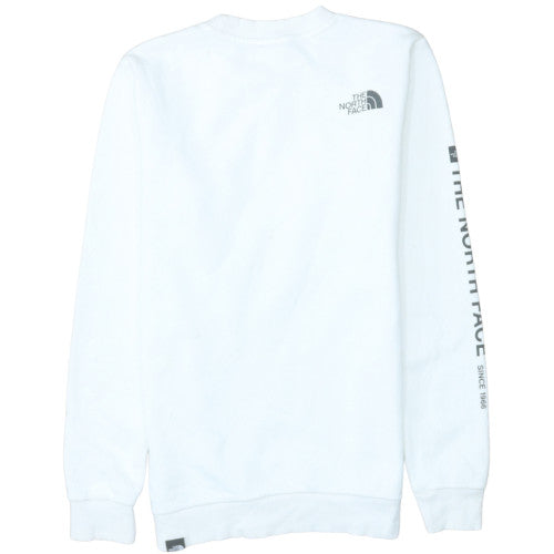 Womens UK Size XS The North Face White Pullover Sweatshirt