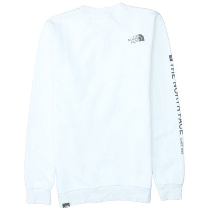 Womens UK Size XS The North Face White Pullover Sweatshirt
