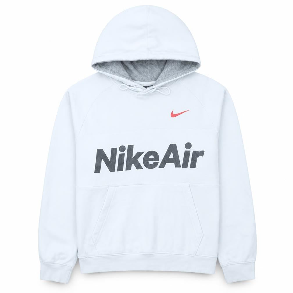 Mens UK Size M Nike White Pullover Hoodie