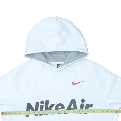 Mens UK Size M Nike White Pullover Hoodie