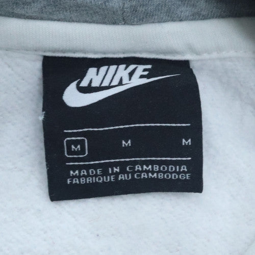 Mens UK Size M Nike White Pullover Hoodie