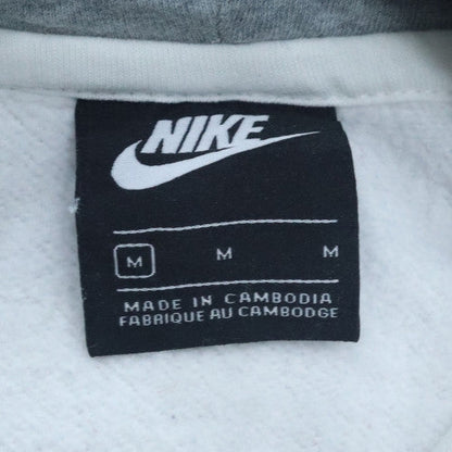 Mens UK Size M Nike White Pullover Hoodie