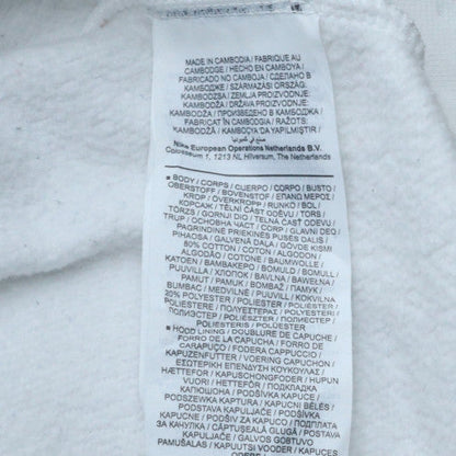 Mens UK Size M Nike White Pullover Hoodie