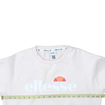 Womens UK Size 12 ellesse Beige Pullover Sweatshirt