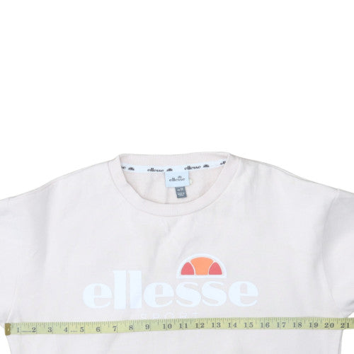Womens UK Size 12 ellesse Beige Pullover Sweatshirt