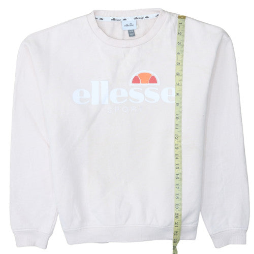 Womens UK Size 12 ellesse Beige Pullover Sweatshirt