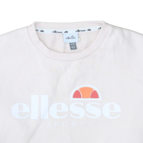 Womens UK Size 12 ellesse Beige Pullover Sweatshirt