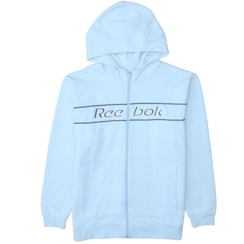 Mens UK Size M Reebok Blue Full Zip Hoodie