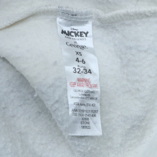 Womens UK Size XS George White Pullover Sweatshirt