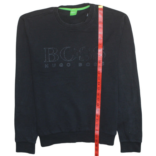 Mens UK Size M HUGO BOSS Black Pullover Sweatshirt