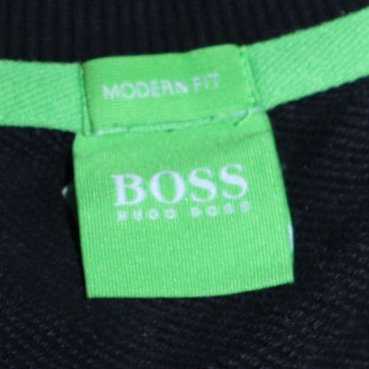 Mens UK Size M HUGO BOSS Black Pullover Sweatshirt