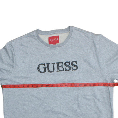 Mens UK Size 2XL GUESS Grey Pullover Sweatshirt