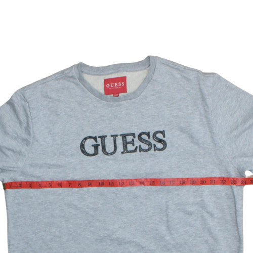 Mens UK Size 2XL GUESS Grey Pullover Sweatshirt