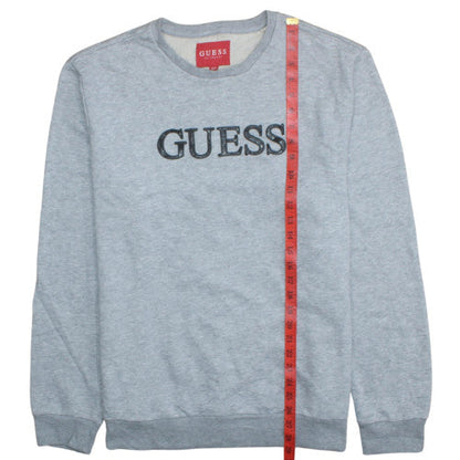Mens UK Size 2XL GUESS Grey Pullover Sweatshirt