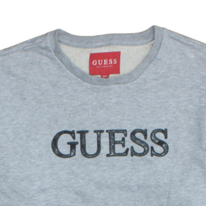 Mens UK Size 2XL GUESS Grey Pullover Sweatshirt