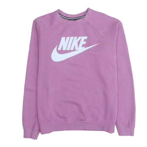 Womens UK Size M Nike Pink Pullover Sweatshirt