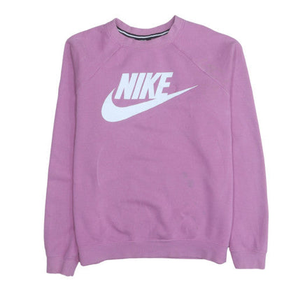 Womens UK Size M Nike Pink Pullover Sweatshirt