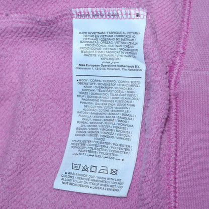 Womens UK Size M Nike Pink Pullover Sweatshirt
