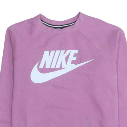 Womens UK Size M Nike Pink Pullover Sweatshirt