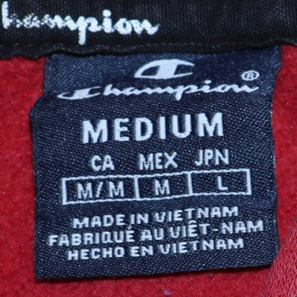 Mens UK Size M Champion Red Pullover Hoodie