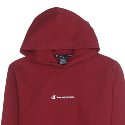 Mens UK Size M Champion Red Pullover Hoodie