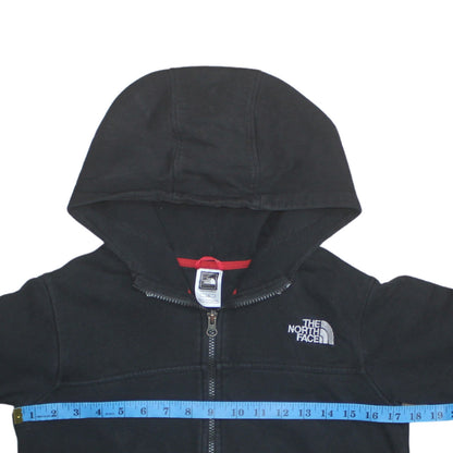 The North Face Boys Black Full Zip Hoodie L/G Cotton Blend Casual