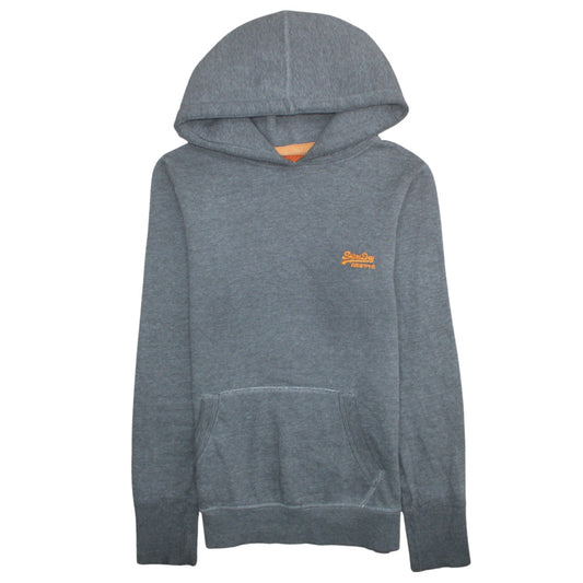 Mens UK Size M Superdry Grey Pullover Hoodie