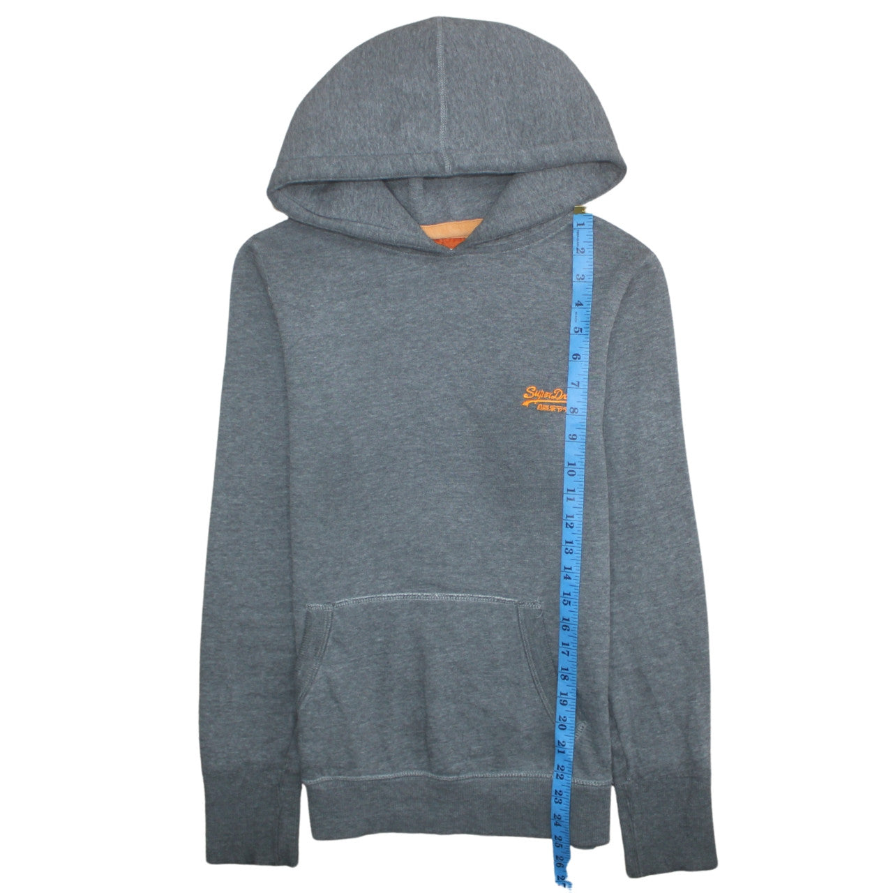 Mens UK Size M Superdry Grey Pullover Hoodie
