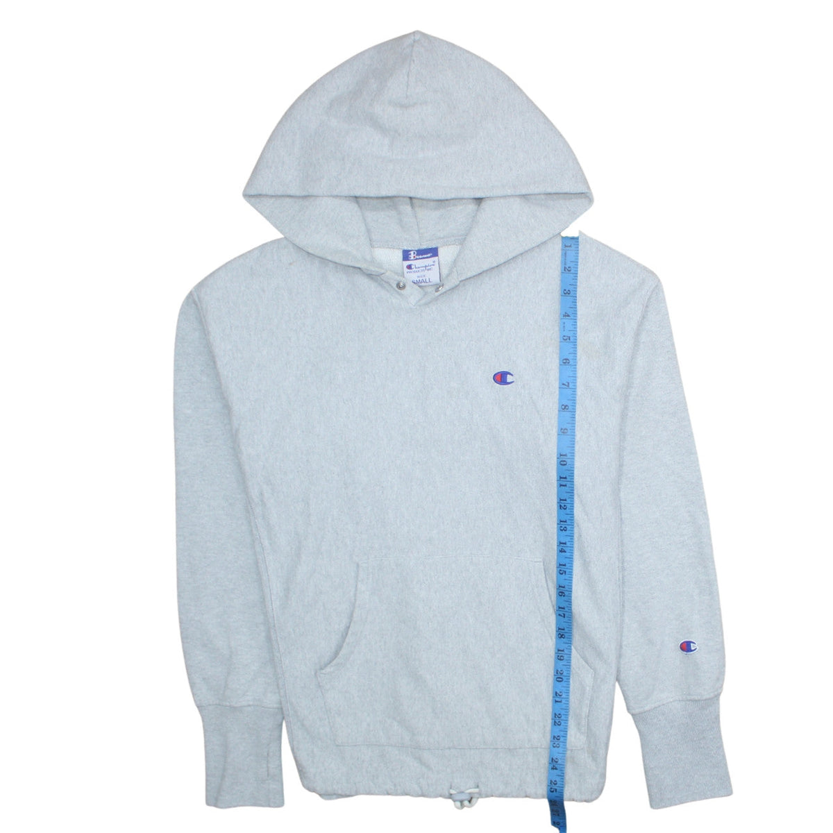 Mens UK Size S Champion Grey Pullover Hoodie