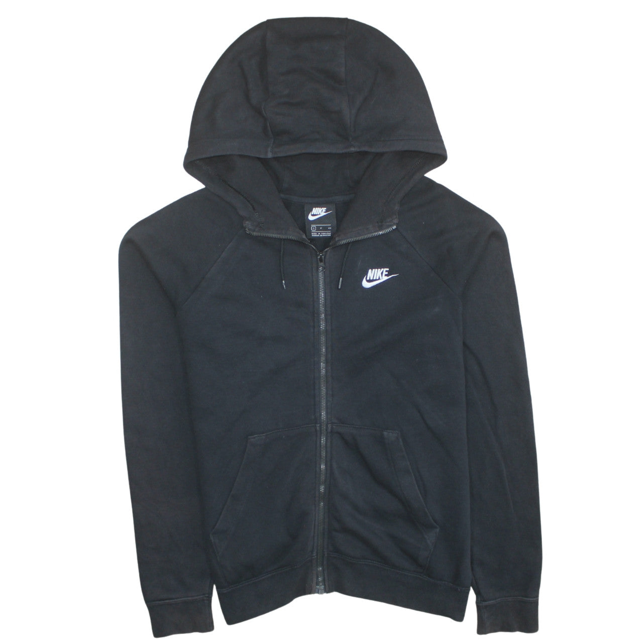 Mens UK Size S Nike Black Full Zip Hoodie