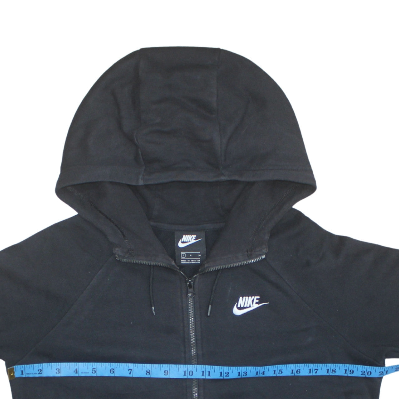 Mens UK Size S Nike Black Full Zip Hoodie