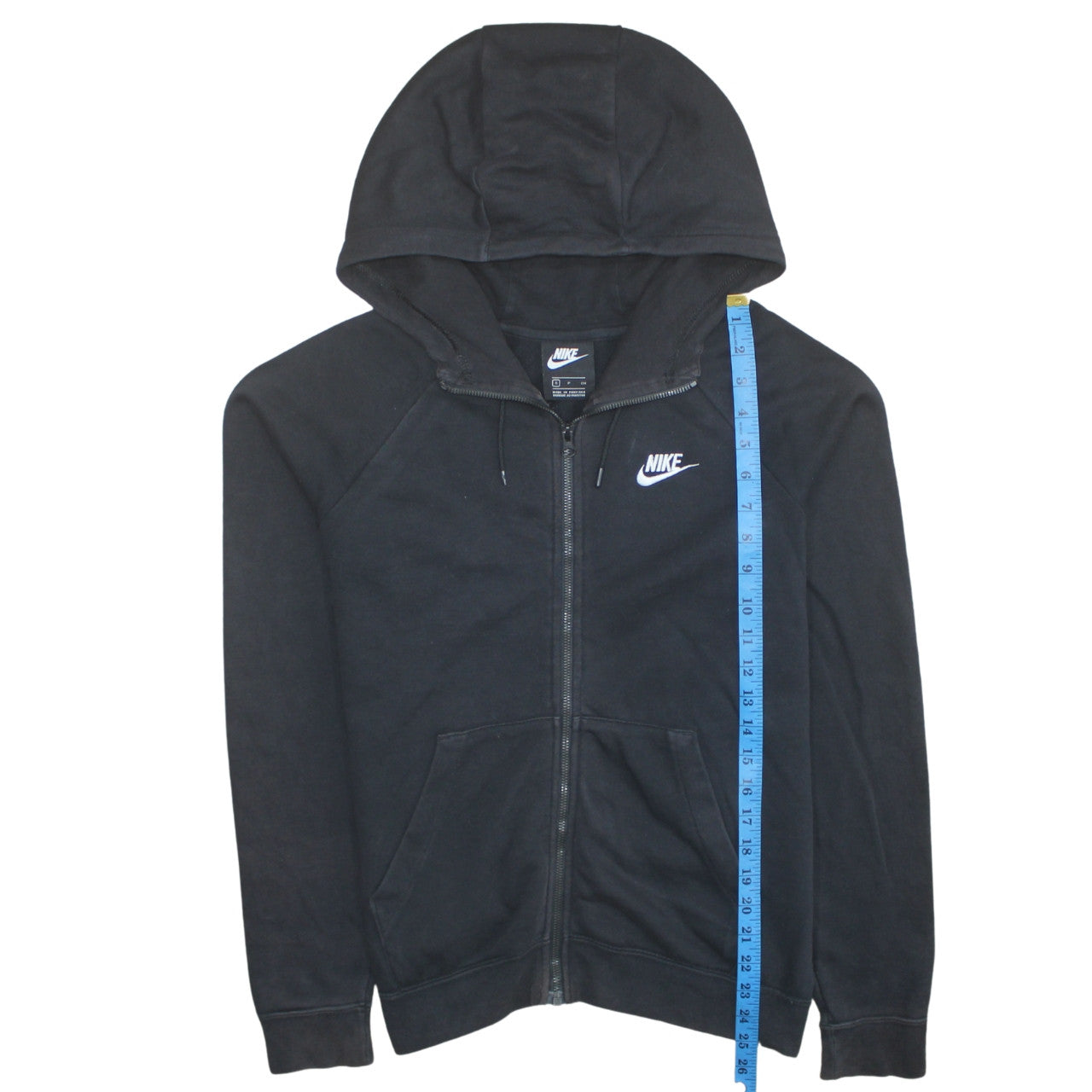 Mens UK Size S Nike Black Full Zip Hoodie