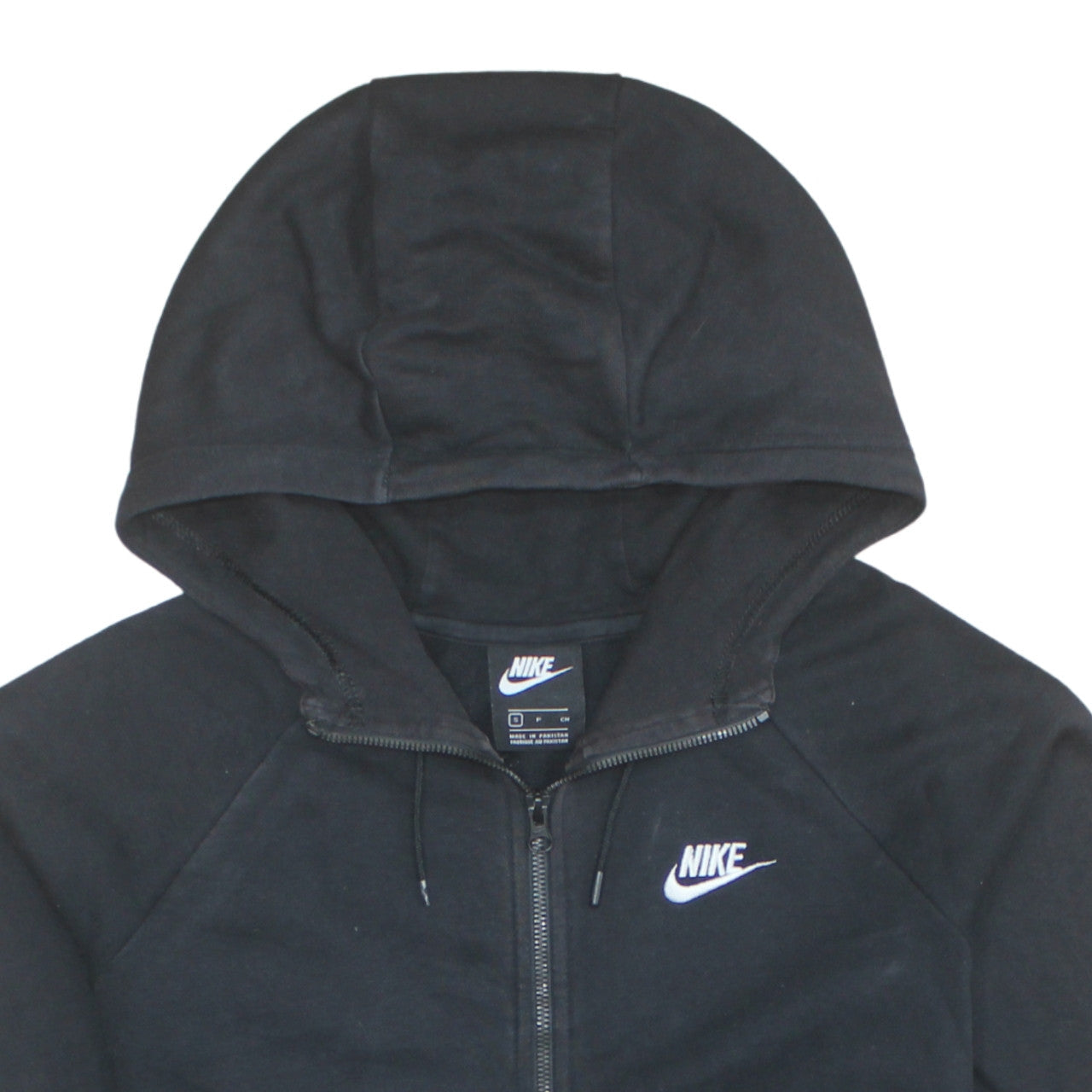 Mens UK Size S Nike Black Full Zip Hoodie