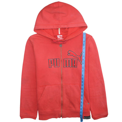 Mens UK Size S PUMA Red Full Zip Hoodie