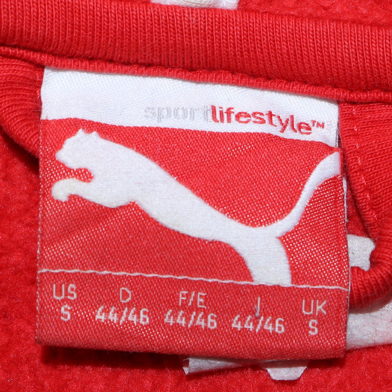 Mens UK Size S PUMA Red Full Zip Hoodie