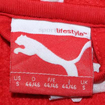 Mens UK Size S PUMA Red Full Zip Hoodie