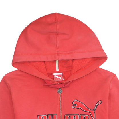 Mens UK Size S PUMA Red Full Zip Hoodie