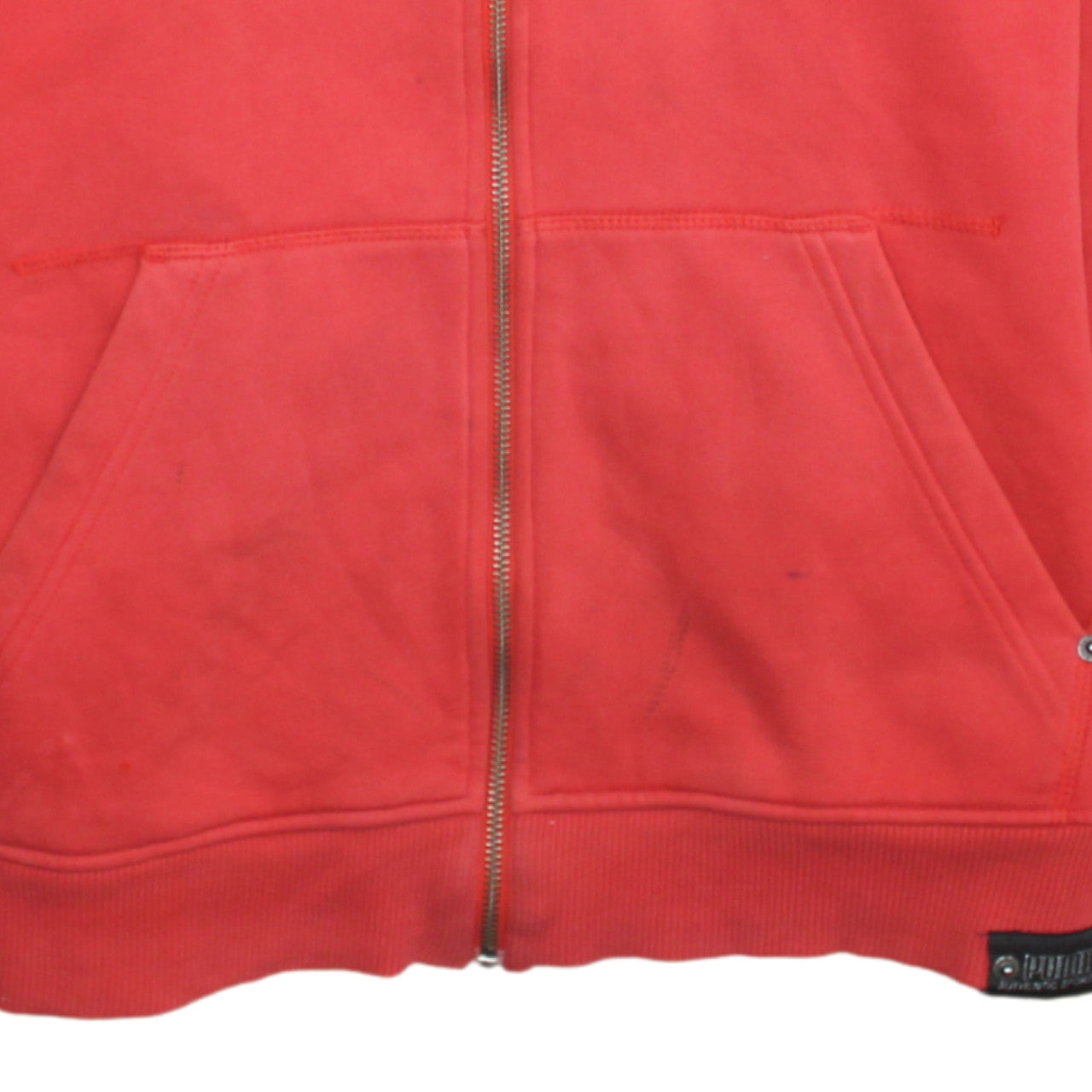 Mens UK Size S PUMA Red Full Zip Hoodie
