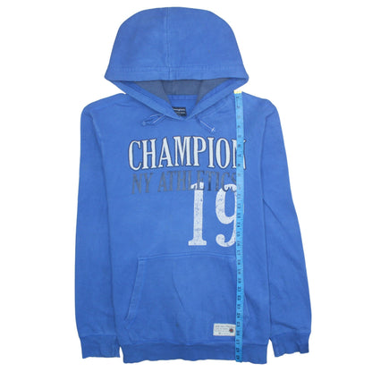 Mens UK Size 2XL Champion Blue Pullover Hoodie