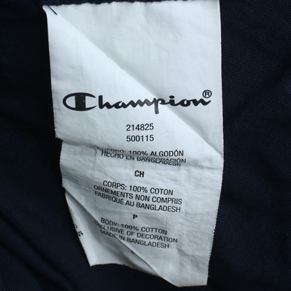 Champion Men's Black Long Sleeve Graphic Logo T-Shirt Size S