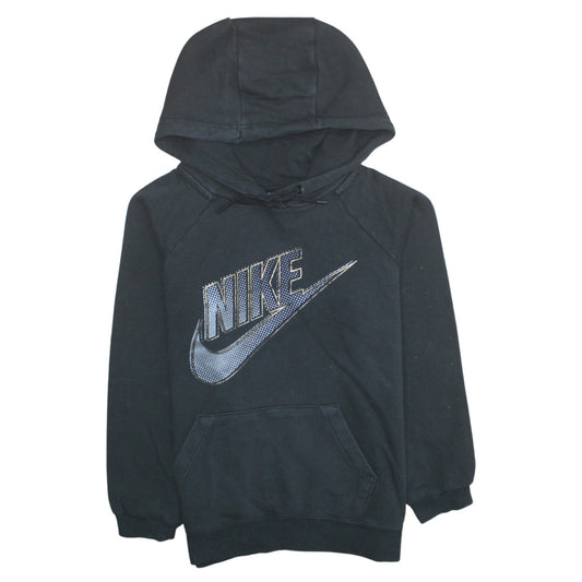 Womens UK Size XS Nike Black Pullover Hoodie