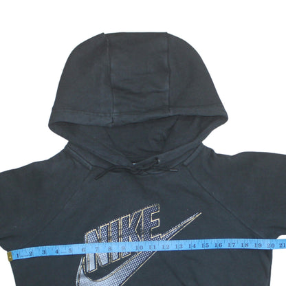 Womens UK Size XS Nike Black Pullover Hoodie