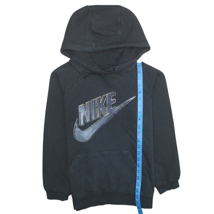 Womens UK Size XS Nike Black Pullover Hoodie