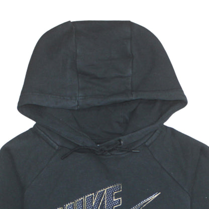 Womens UK Size XS Nike Black Pullover Hoodie