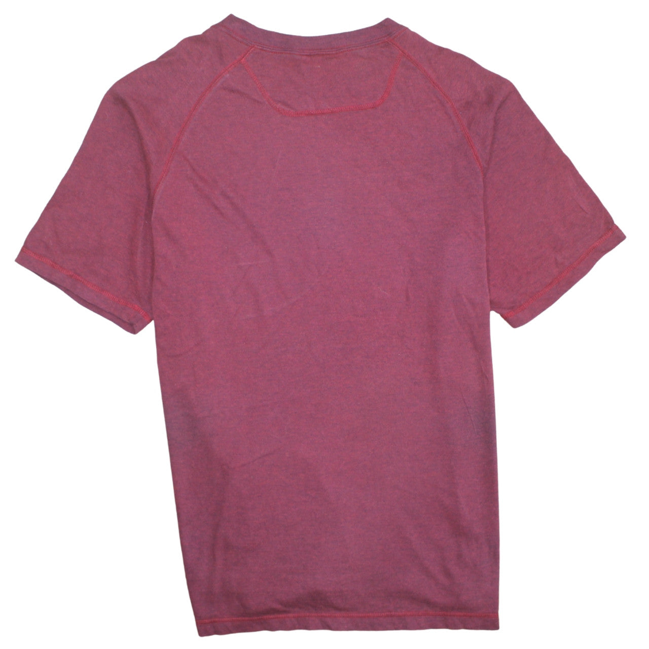 Adidas Men's Red Crew Neck Short Sleeve Cotton Blend T-Shirt Size L