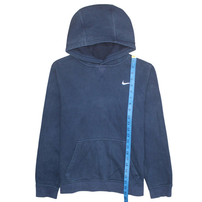 Nike Boys Navy Pullover Hoodie XL 13-15 Years Cotton Blend Logo Sweatshirt